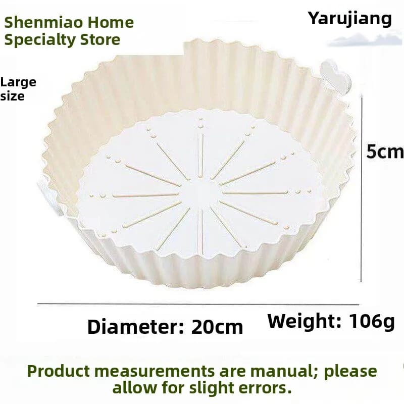 Teglia da Forno in Silicone Alimentare Antiaderente Resistente alle Alte Temperature per Friggitrice ad Aria, Stampo per Torte, Utensili da Cucina