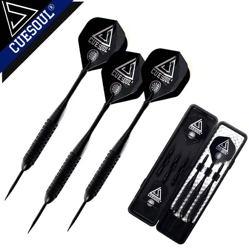 CUESOUL 22g Professional Dar Set Freccette con punta in acciaio con botti in ottone e aste per freccette in alluminio