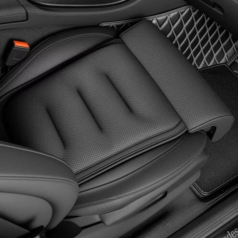 New Suede Cover Memory Foam Leg Support Thick Padding Non-slip Car Seat Cushion Adjustable Driver Comfort Pad