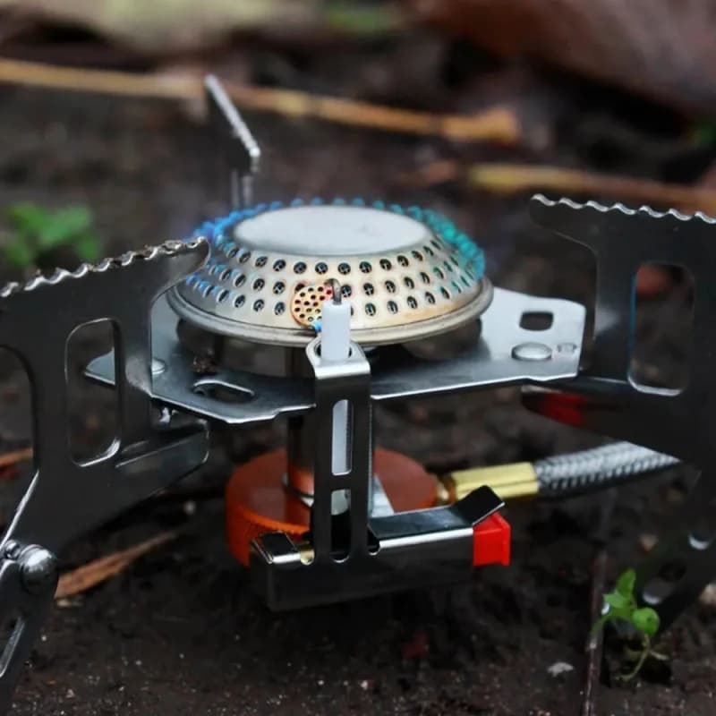 1PCS Camping Travel Burner, High-Power Gas Stove, Cooking Utensils, Portable Stove, Picnic Barbecue, Travel Supplies, Outdoor