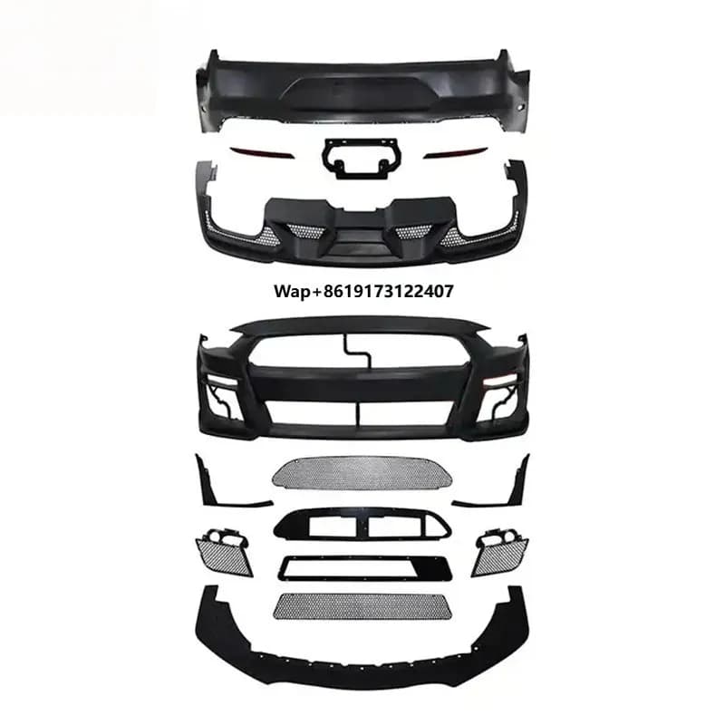 Car Modified Bumper Body Kit for Upgrade to GT500 2018-2021 Front Bumper Rear Bumper Diffuser Body Kits