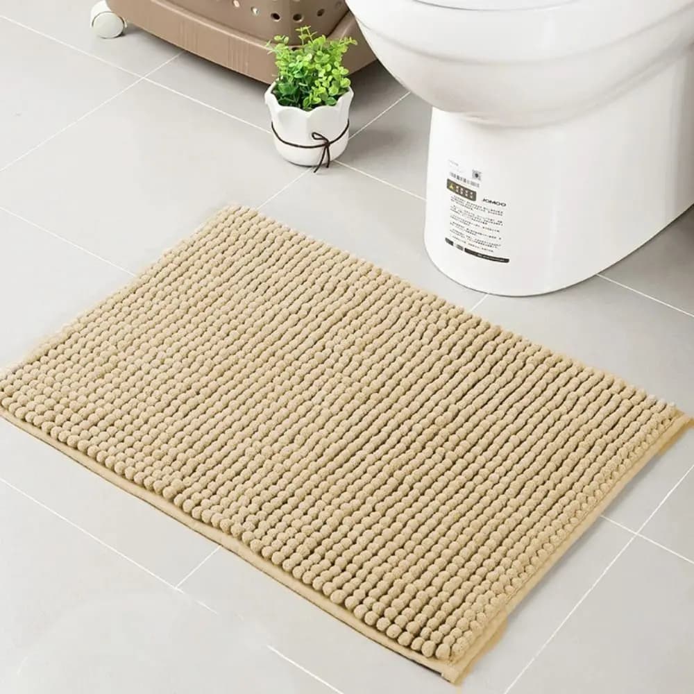 Feet Mat Absorbent Chenille Bathroom Mat Washable Non-slip Doormat Thickened Rectangular Living Room Carpets Home