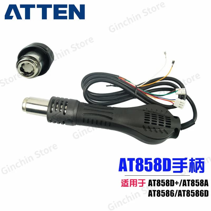 ATTEN AT858D Maniglia per pistola ad aria calda Elemento riscaldante per AT8586/AT8586D/AT858D+/AT858A Nucleo riscaldatore Accessori Strumenti