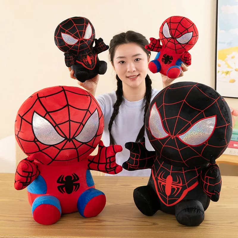 Peluche di Spider-Man degli Avengers da 25 cm, cuscino in cotone PP, regalo di compleanno, decorazione per letto e divano, per bambini