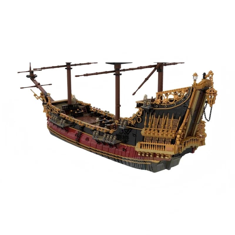 The Queen Revenge MOC Blocchi da Costruzione Classici, Modello di Nave Pirata, Kit di Assemblaggio Mattoncini
