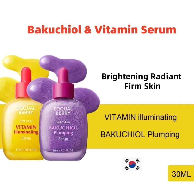 Care of Korean skin Brightening vitamin and baakuchiol Face serum Vitamin C Niacinamide Anti-aging serum Retardant Compact skin 30ml