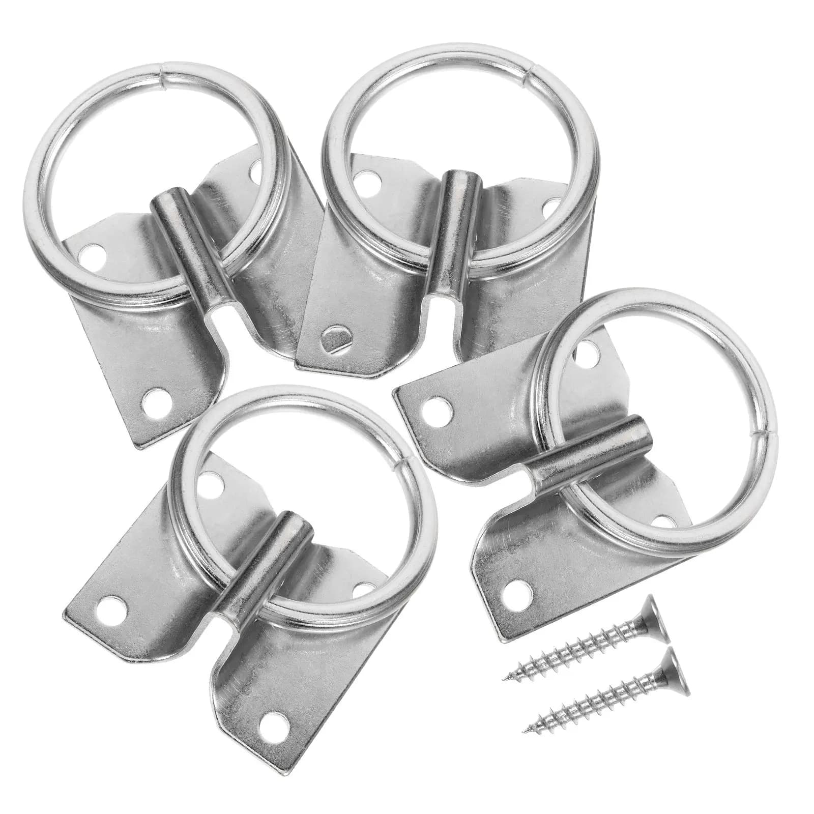 4Pcs Horse Tie Ring Safe Slow Release Blocker Ring Heavy Duty Metal Tie Equipment for Horse Training Riding Barn