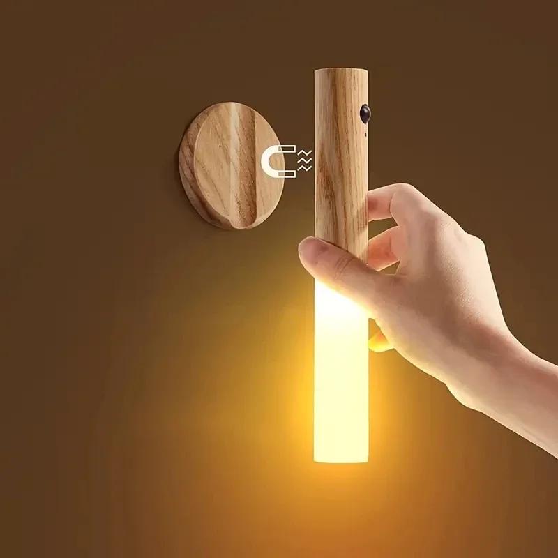 1 Piece Intelligent Human Body Induction Night Light, LED Rechargeable Hall Wall Lamp, Home Toilet Wall Induction