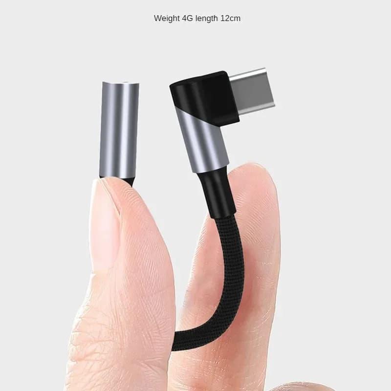 Gomito USB tipo C a 3.5 Jack adattatore per auricolari USB-C 3 convertitore per cavo Audio da 5mm per Samsung Galaxy S22 S21 Huawei P50 Xiaomi 12