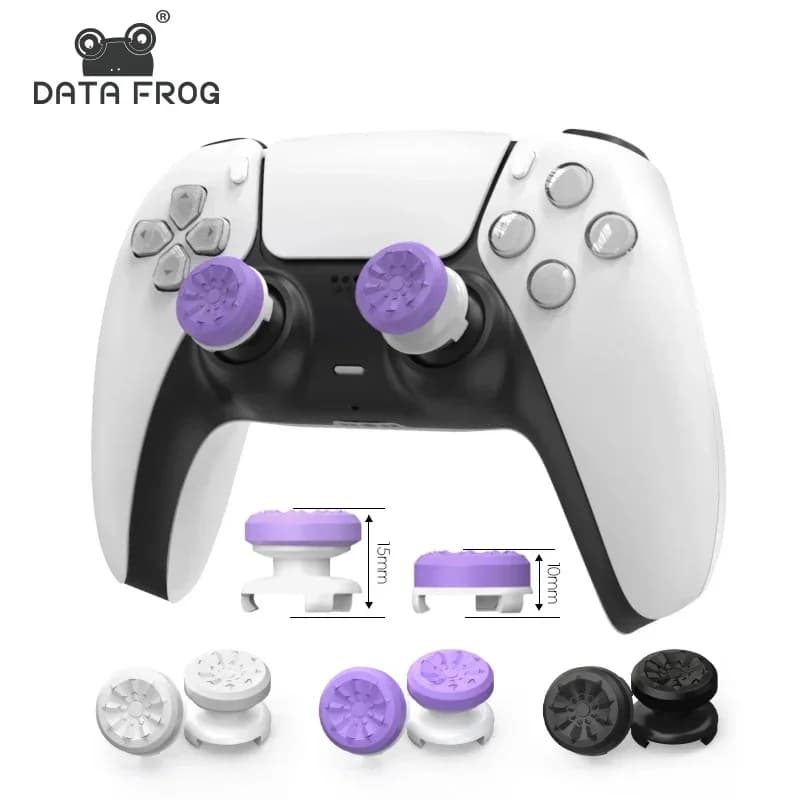 2-piece PS4 gamepad handle grip caps for inch high/low covers for PS4 P5 silicone cap