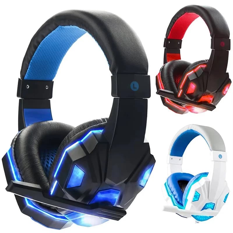 Cuffie da gioco cablate da 3,5 mm, auricolari con cancellazione del rumore e microfono, controllo volume per Switch, laptop e computer