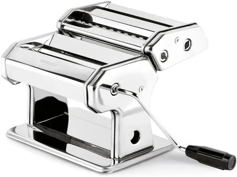 Macchina per pasta in acciaio inossidabile da 150 mm con rulli in alluminio, manico e morsetto