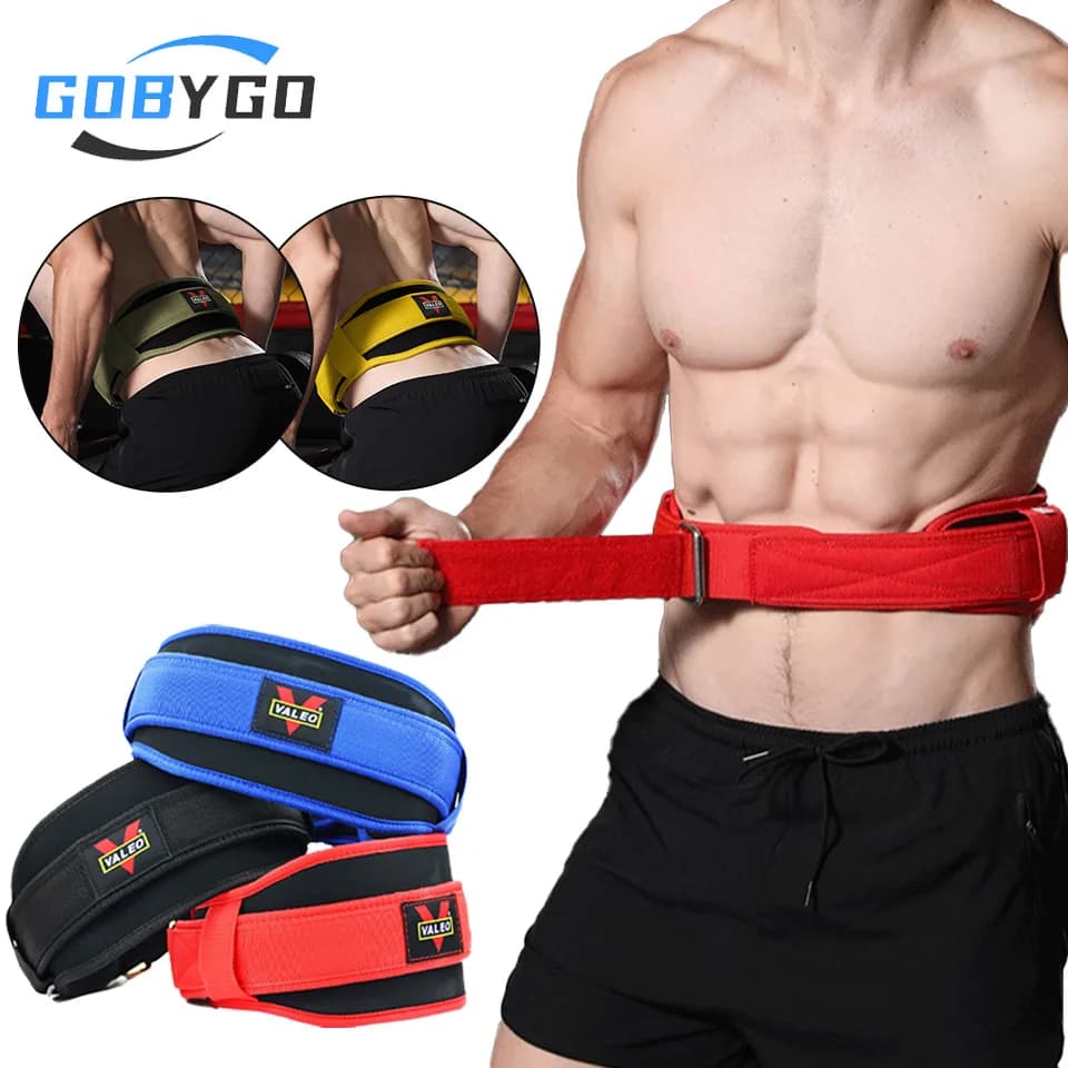GOBYGO cinture per sollevamento pesi palestra supporti per la schiena pesi da palestra Cross Training Squatting And Pulling esercizio supporto per la vita uomo donna