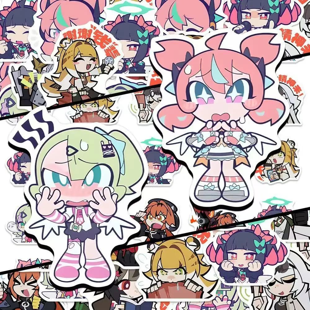 50pcs Angels of Delusion Airi Chika NanguYu Graffiti Stickers Zenless Zone Zero Q Version Decal Laptop Phone Water Bottle Decor