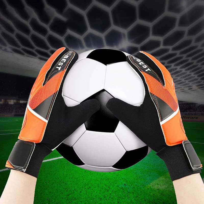 Nuovi Guanti da Portiere per Bambini, 1 Paio, Antiurto in Lattice PU, Guanti Protettivi per le Mani, Accessori per Calcio