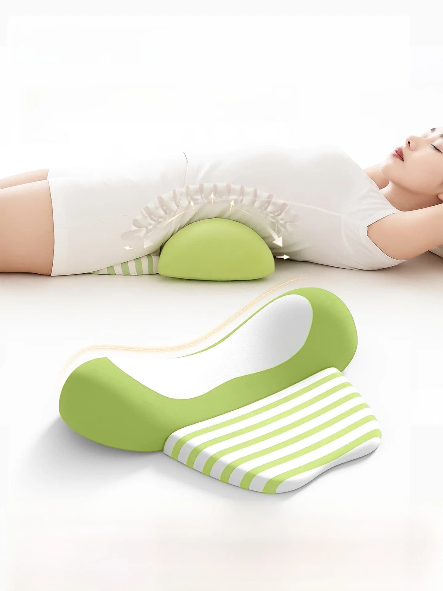 Cuscino di Supporto Lombare S Barest per Dischi Intervertebrali, Moderno, Semplice, Traspirante, con Fodera Rimovibile