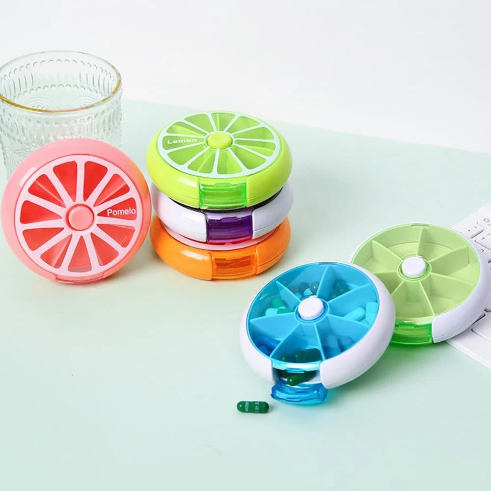 New Mini Small Travel Laptop Vitamin Pill Box Containers Storage Organizer Tablet 7 Days 7 Grills Medicine Fish Oils