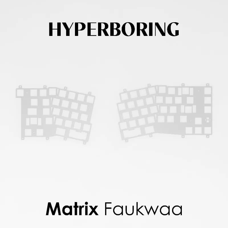 Piastra di Posizionamento per Tastiera Matrix Faukwaa Personalizzabile in PP, PC, FR4, Alluminio per Accessori Tastiera Meccanica