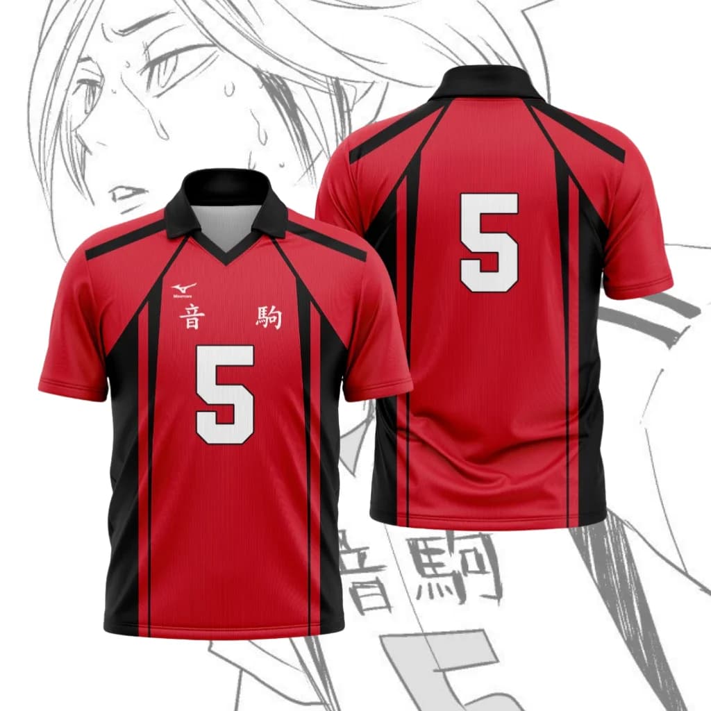 Maglia Replica da Pallavolo - Nekoma, Hikozawa, Okutaka, Maglia Classica da Casa, Outfit per Coppie.