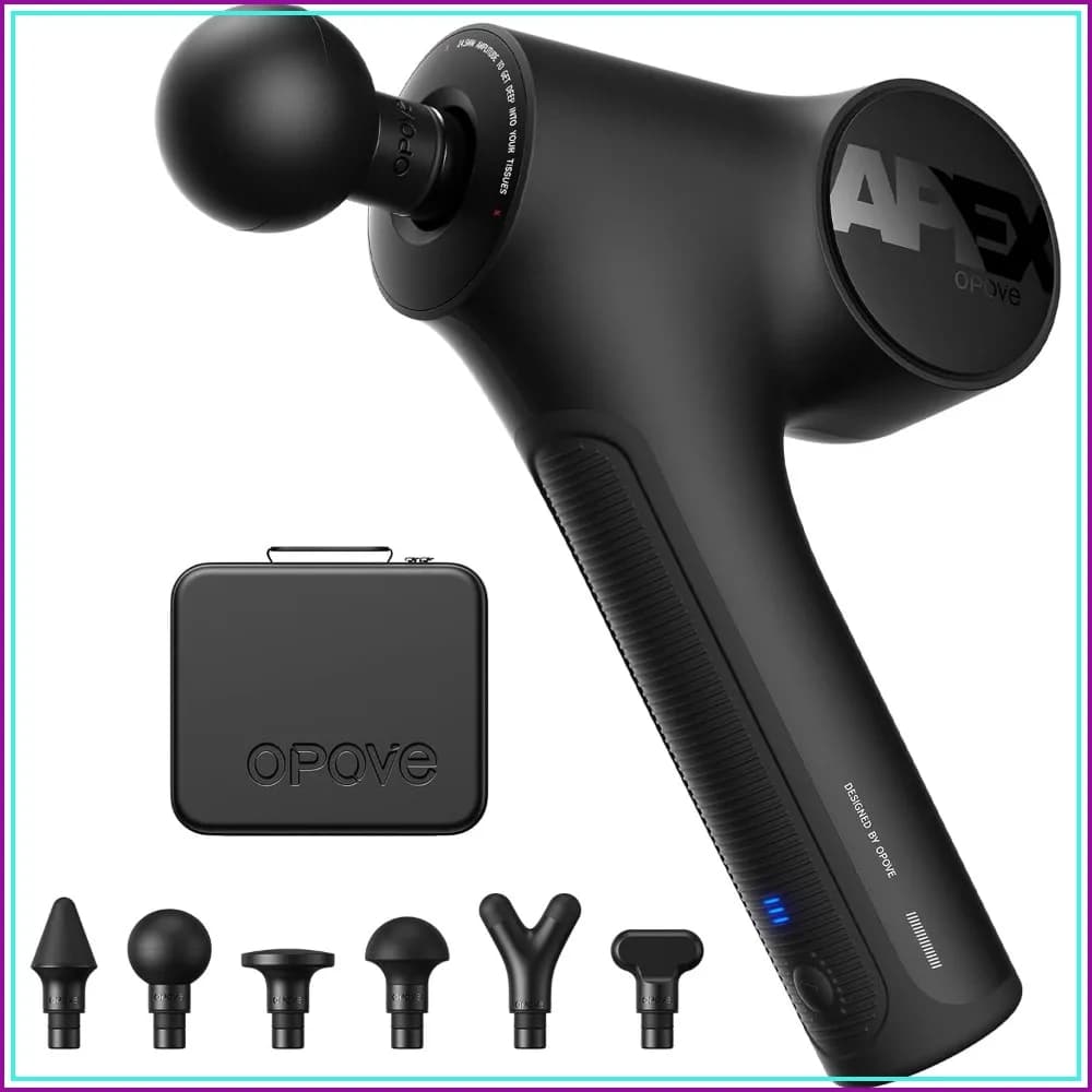 Deep Tissue Massage Gun, 14.5mm Amplitude, 50lbs Stall Force, Ergonomic Grip for Athletes Pain Relief