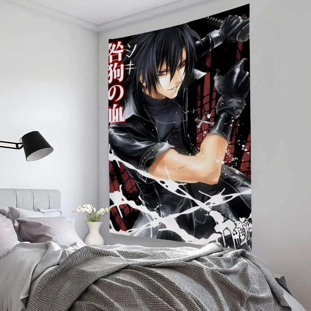 Anime T-Togainu No C-Chi Tapestry Microfiber Background Art Decor For Bedroom Living Room Bar Garden Outdoor Festival Wall Decor