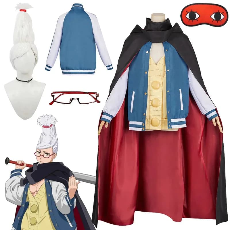 Seiko Ayase Cosplay Fantasy Blu Uniforme da baseball Mantello Parrucche Abbigliamento Anime Dan Dan Costume Travestimento Donne adulte Gioco di ruolo Outfit