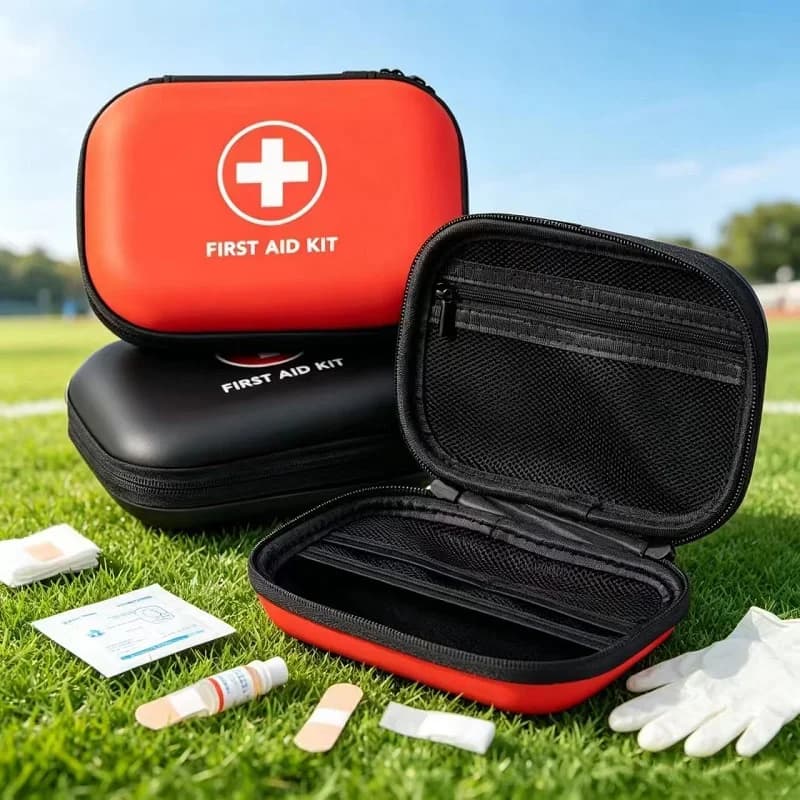 Portable EVA Hard Shell First Aid Kit Case - Waterproof Shockproof Medical Bag Organizer for Camping, Travel, Car & Home Storage