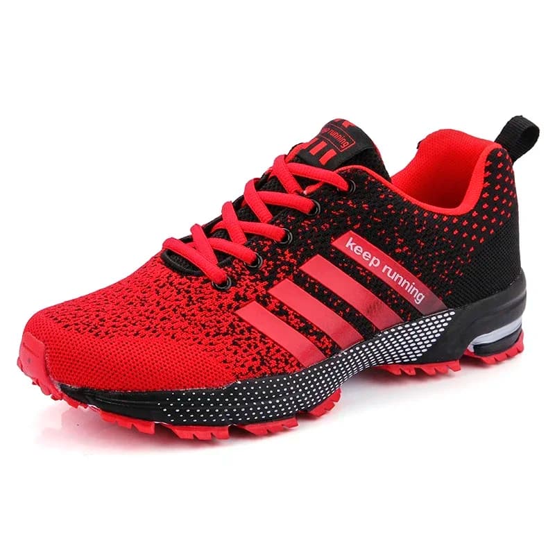New surface flying women's net spring summer casual sports shoes breathable volcanic flat couple running big size 48