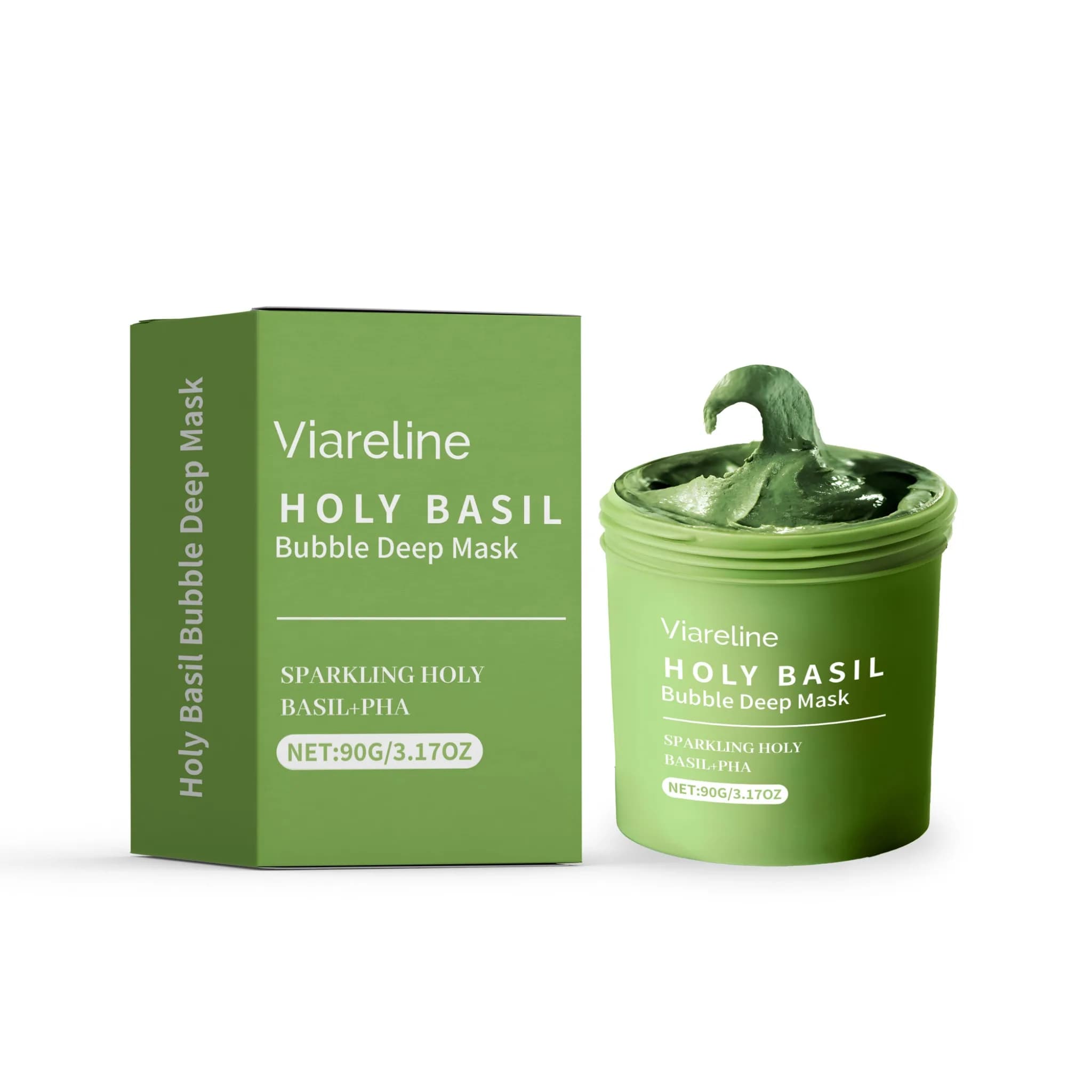 Maschera Detergente Effervescente per il Viso, Riduce Profondamente i Pori, Elimina i Punti Neri, Controlla l'Olio, Anti-Acne, Migliora la Pelle Ruvida, Illumina e Nutre