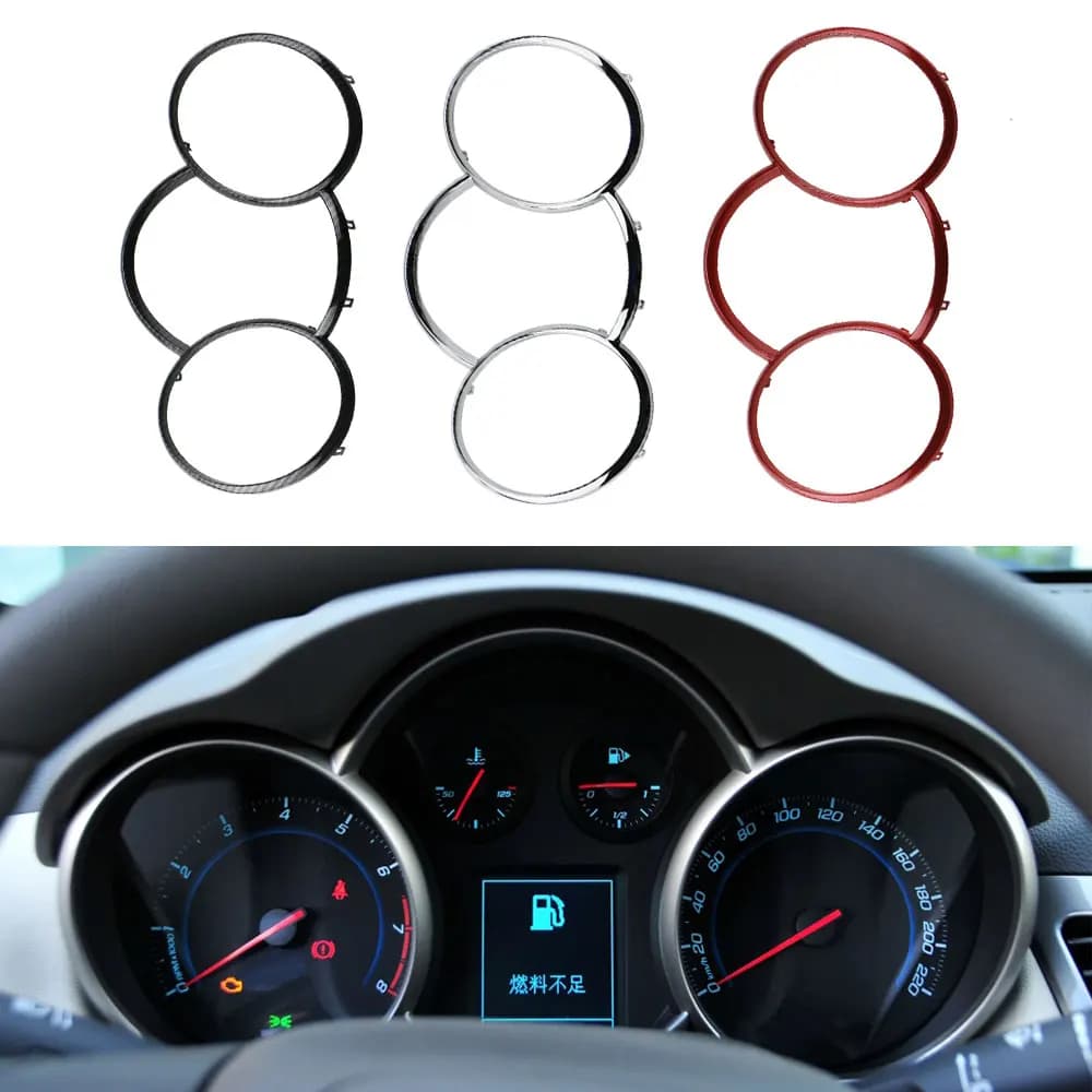 Auto ABS Cruscotto Trim Anelli per Chevrolet Cruze Berlina Hatchback 2009-2014 Adesivo Decorativo Accessori Interni