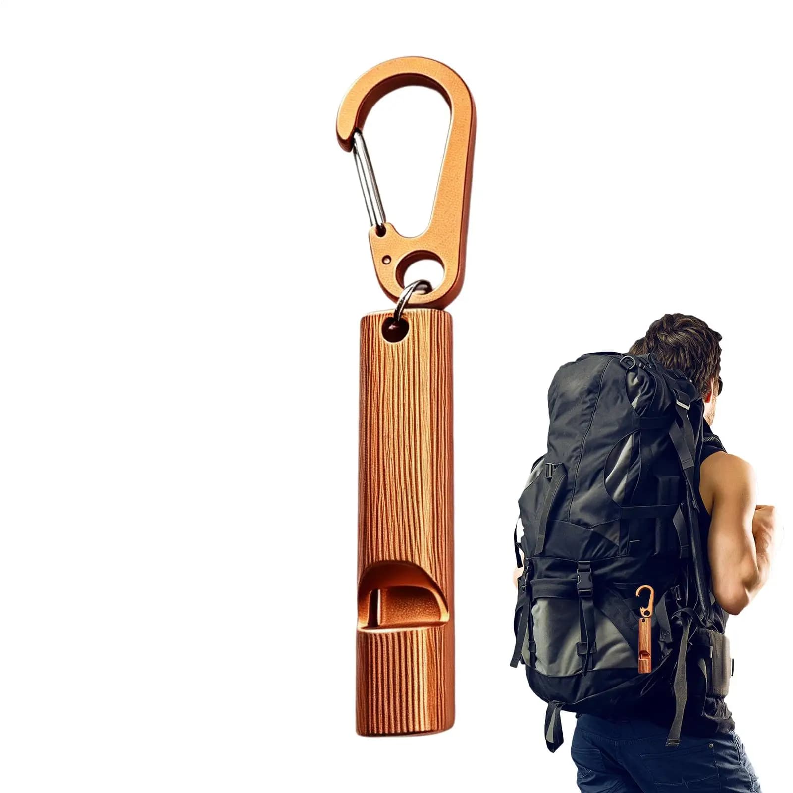 Portable Loud Lightweight Whistle Carabiner Weather Resistant Safety Gadget Outside Crisp Sound For Boating Fishing Hiking