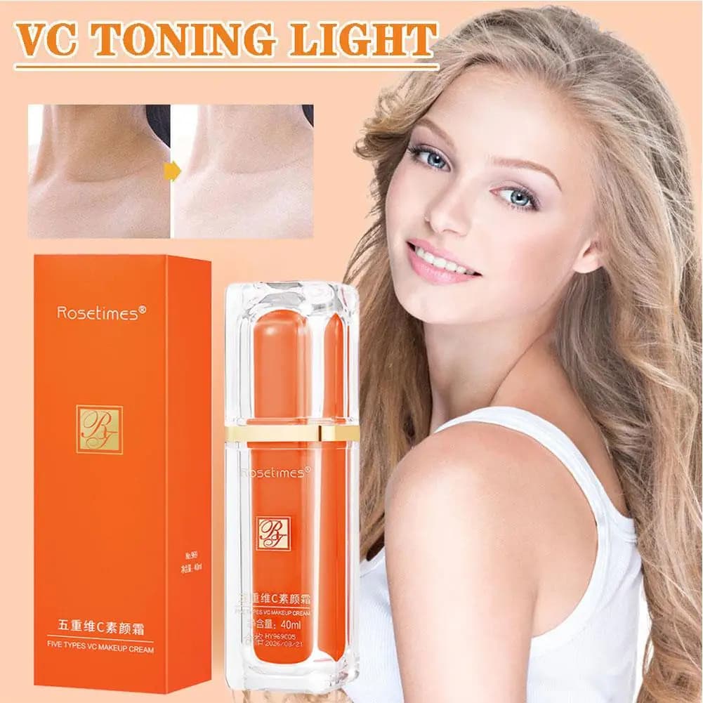 Crema viso avanzata alla vitamina C Crema correttore isolante Nutriente Schiarente Cura della pelle Crema acqua traspirante Trucco viso