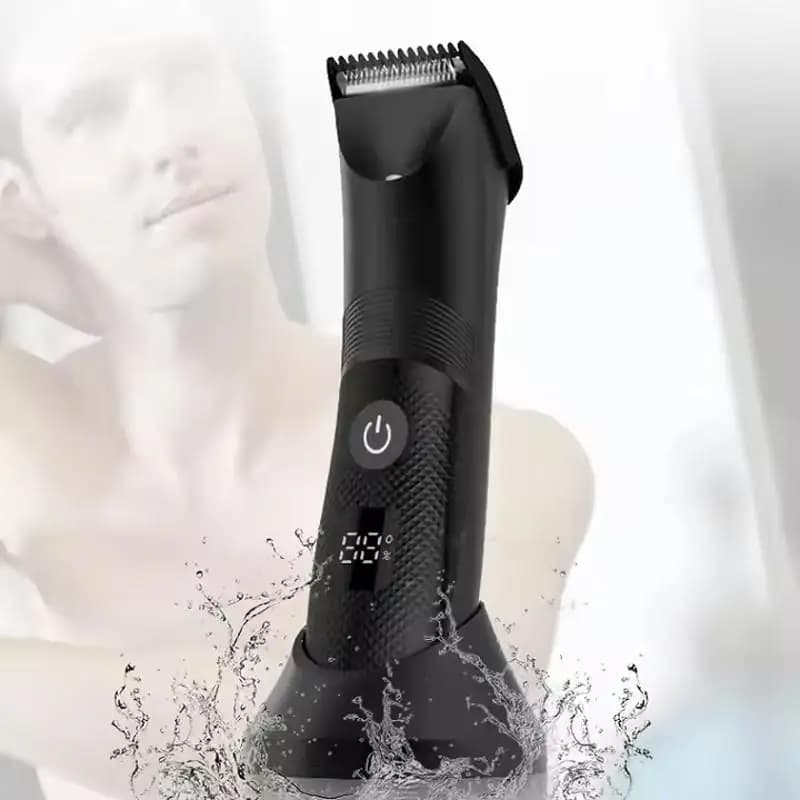Rasoio Elettrico Impermeabile e Lavabile per Uomo, Trimmer Portatile per Peli del Corpo, Set di Bellezza per Barba e Viso