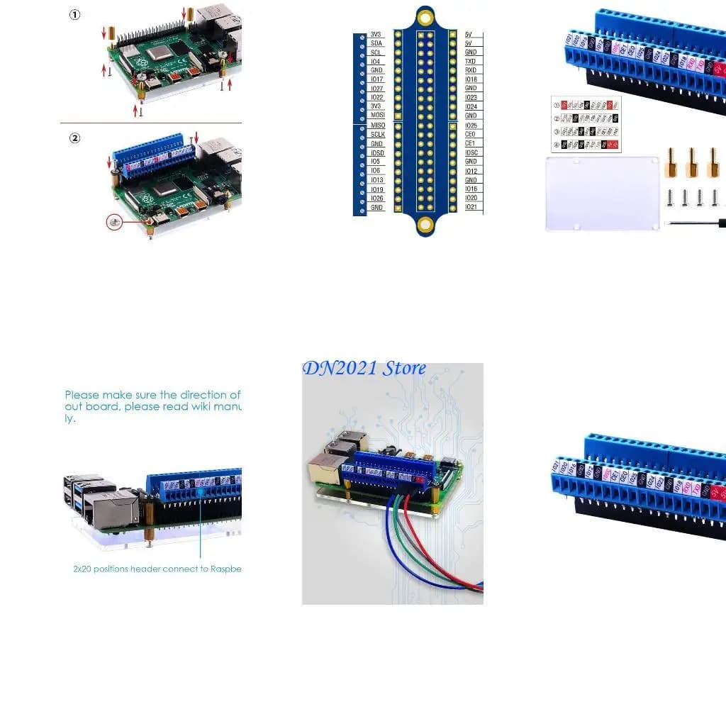 Scheda F3KE Mini Terminal Scheda espansione GPIO SCHEDA BRUMPAL BREACKOUT per 4B 3B+ 3B 2B 1B+ FO