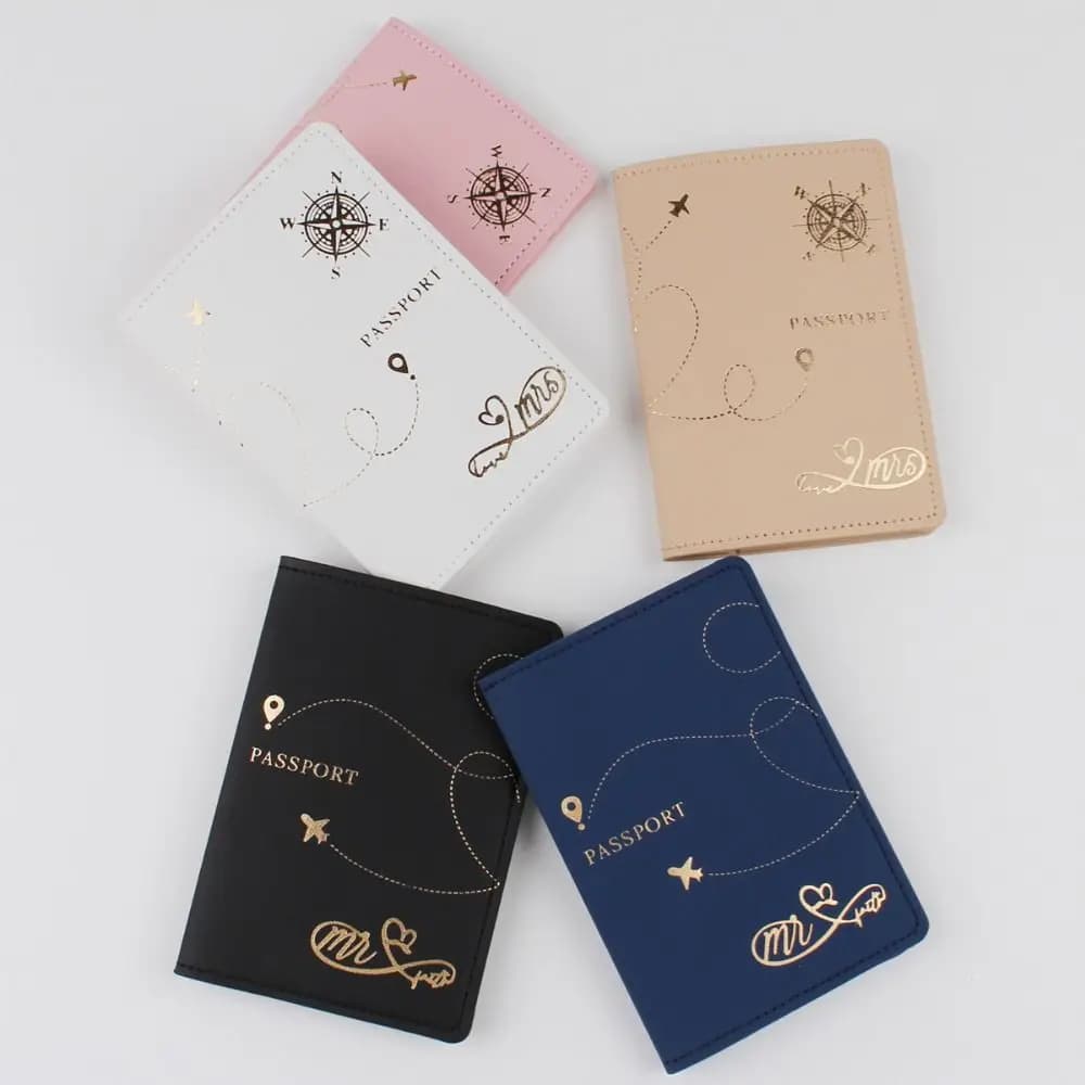 Custodia per passaporto in pelle PU custodia per passaporto multifunzione impermeabile Multi-card custodia per passaporto Unisex