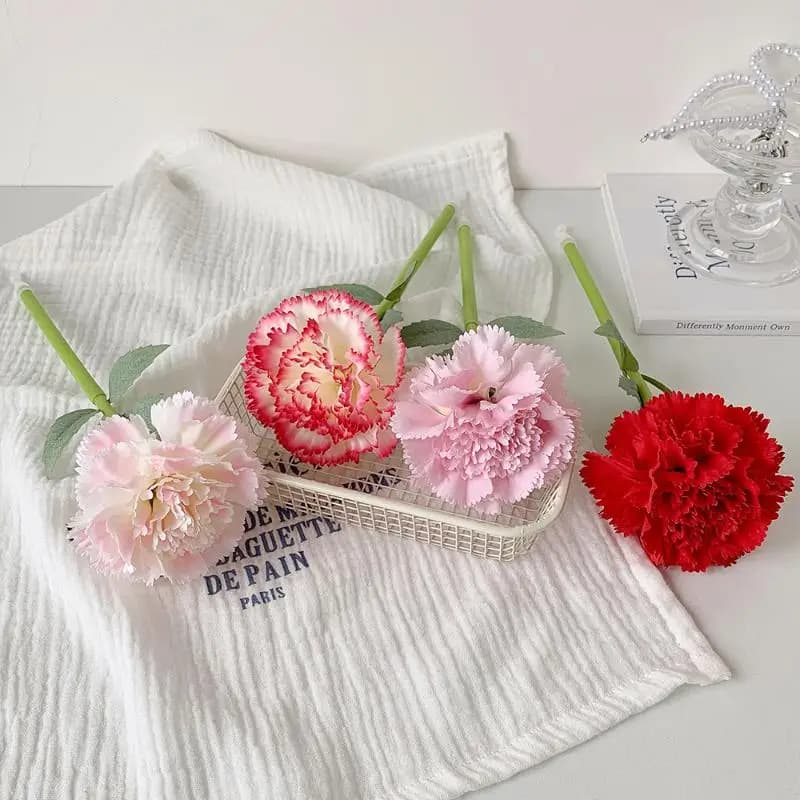 1pcs Artificial Flower Flower Ballpoint Pen Teacher's Day Gift Writing Smoothly Neutral Gel Pens Sweet Carnation Rose