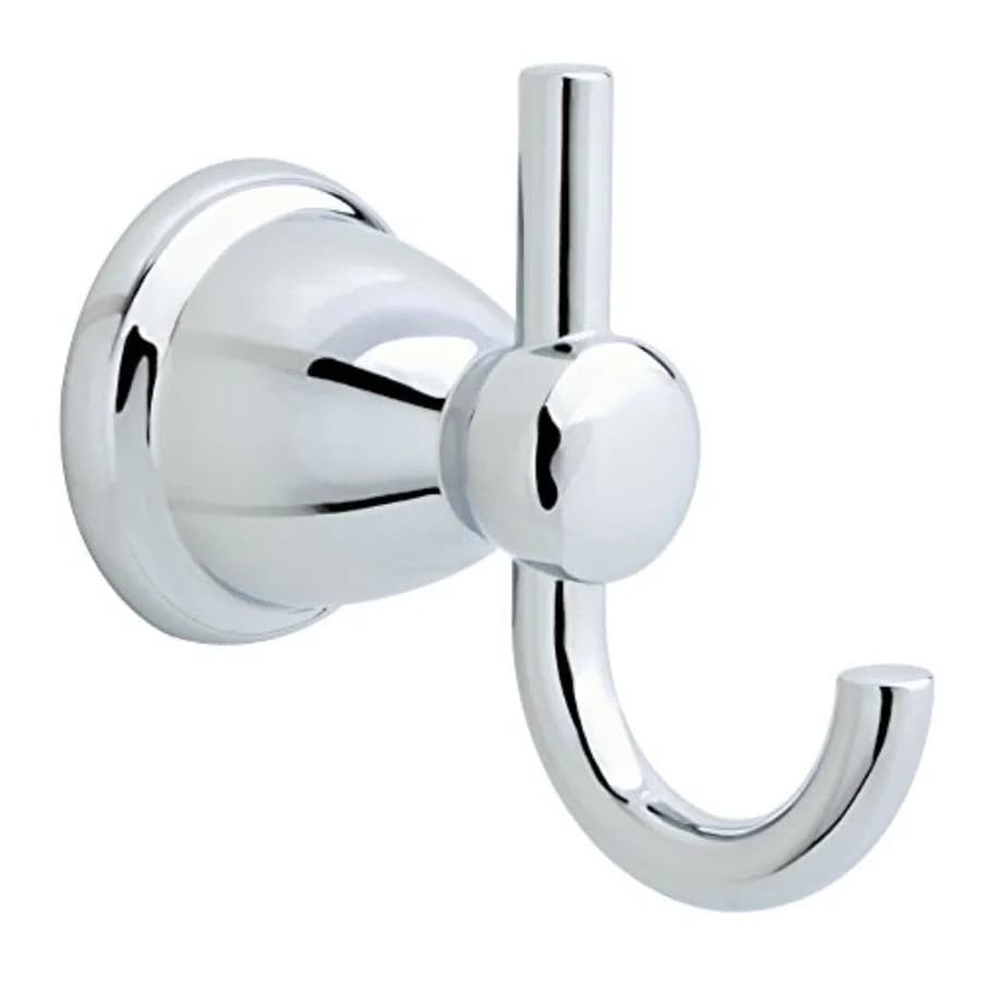Kinla 1-Pack Towel Hooks Bathroom Double J-Hooks Wall Mounted for Robes and Towels 2-Prong Hand Towel Hook Holder Kitchen, Bath