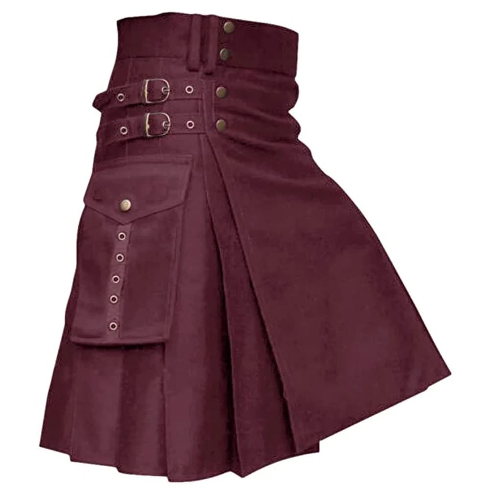 Gonna nuova di zecca a prezzi accessibili Gonna da uomo Kilts Gonna a pieghe da uomo Gonna da festival scozzese Leggeramente elasticizzata per uomo