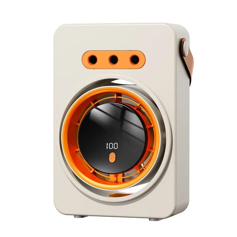 Ventilatore Portatile Mini 3-in-1 Ricaricabile con Luce LED e Funzione Power Bank - Nuova Tendenza 2026 - Ventilatore Personale Compatto