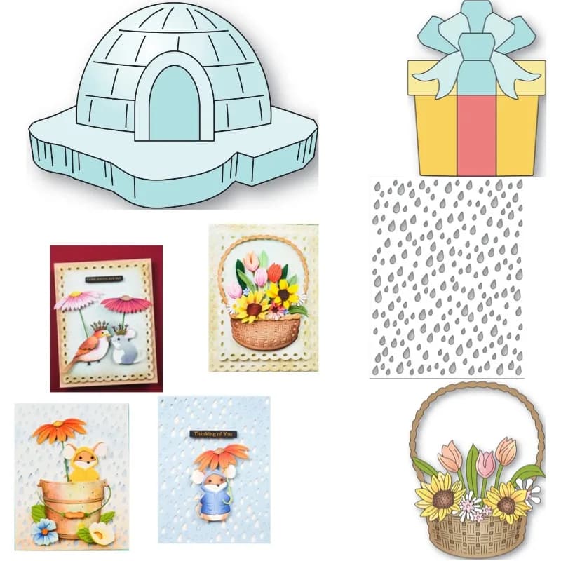Compleanno Fancy Party Pinguino Mestiere Metallo Fustelle Stampo Strisce Copriletto Scrapbook Carta Artigianale Coltello Stampo Lama Punch Stencil