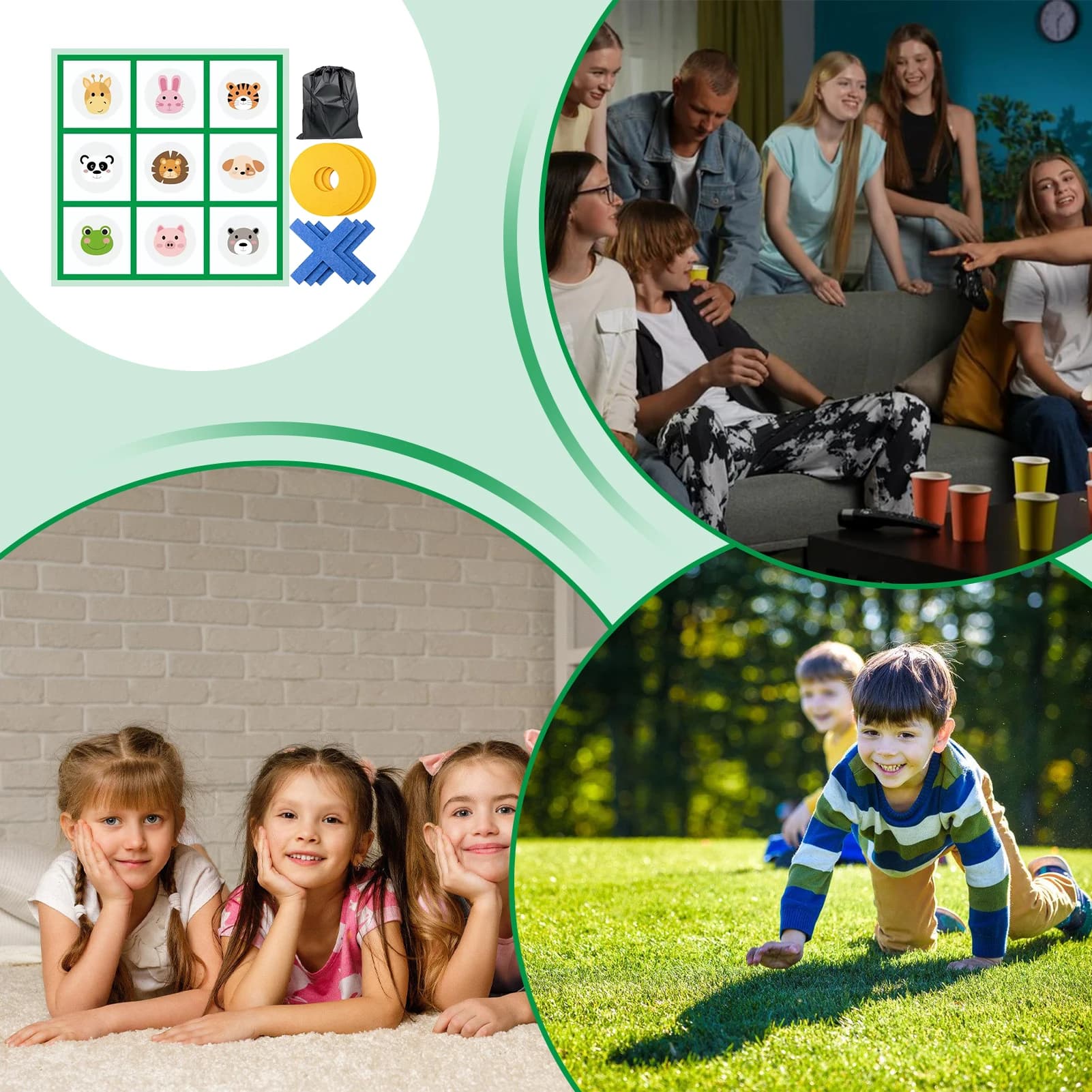Gigante Bean Bag Giochi di lancio Giocattoli sportivi all'aria aperta TicTacToe Relè Gara Backgammon Edificio di squadre Velocità di lavoro di squadra Bambini intellettuali
