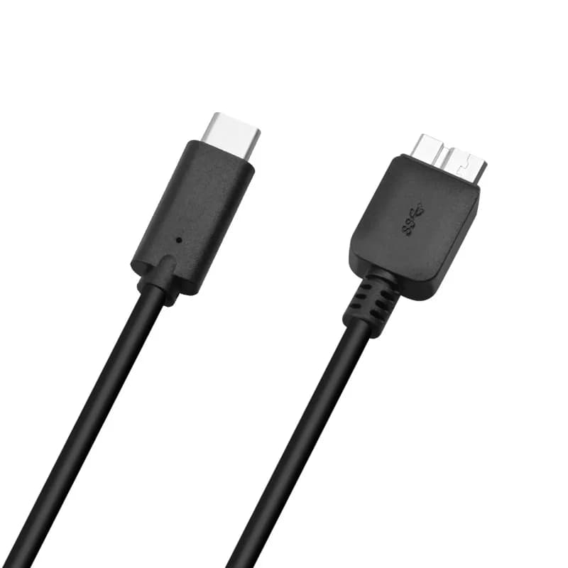Cavo connettore USB 3.1 Type-C a USB 3.0 Micro B per HDD esterno, smartphone, cellulare, PC, laptop, sincronizzazione dati e ricarica