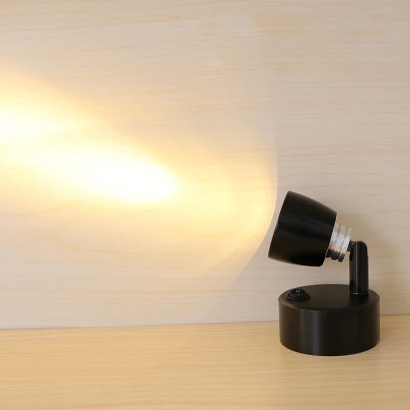 3W LED Portable Desk Night Lights Reading Lamp Battery-Powered Switch Jewelry Cabinet Picture Spotlight Aluminum Bookshelf Store