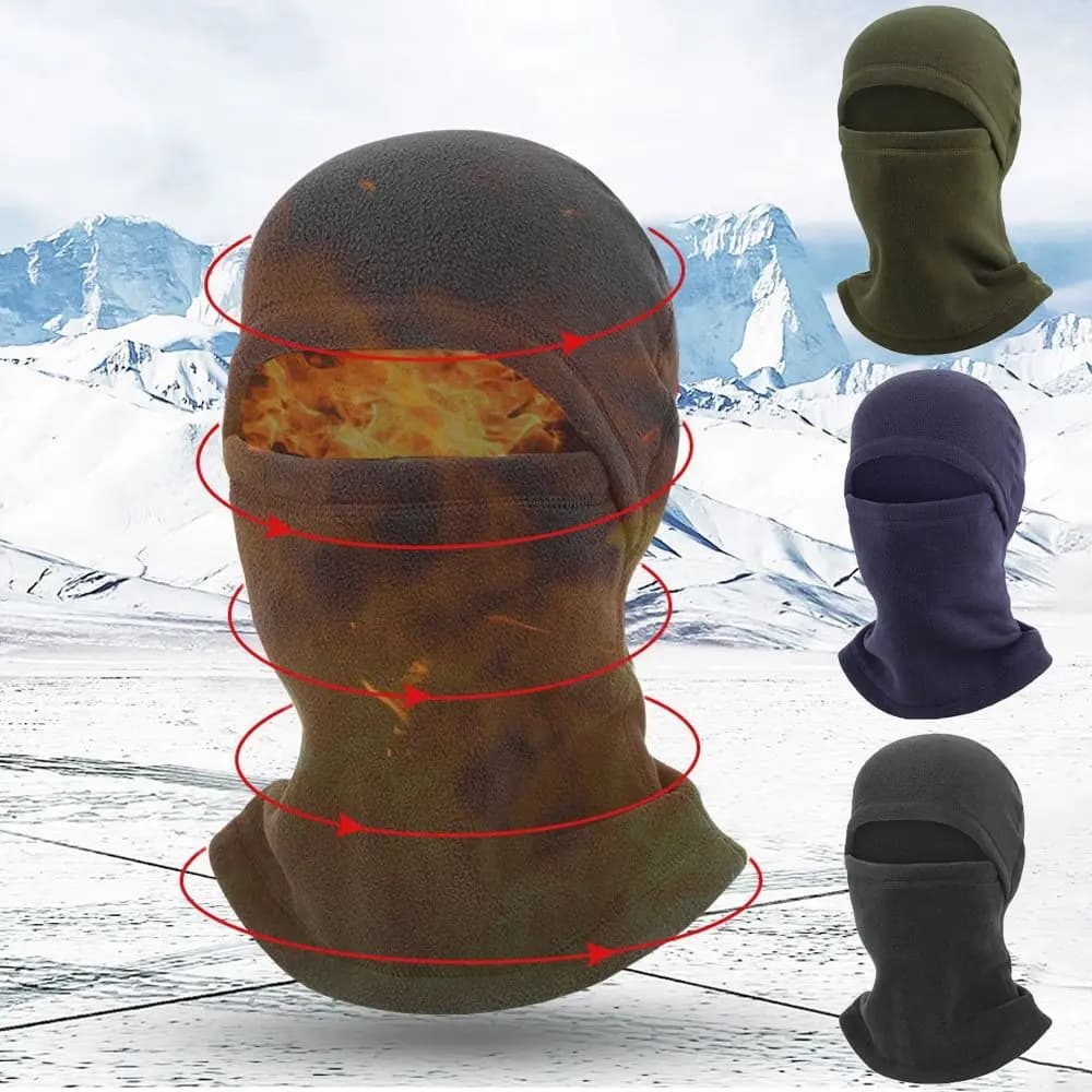 Polar Fleece Men's Balaclava Winter Hat Beanies Warmer Windproof Full Face Ski Mask Caps Men Bonnets for Women Man