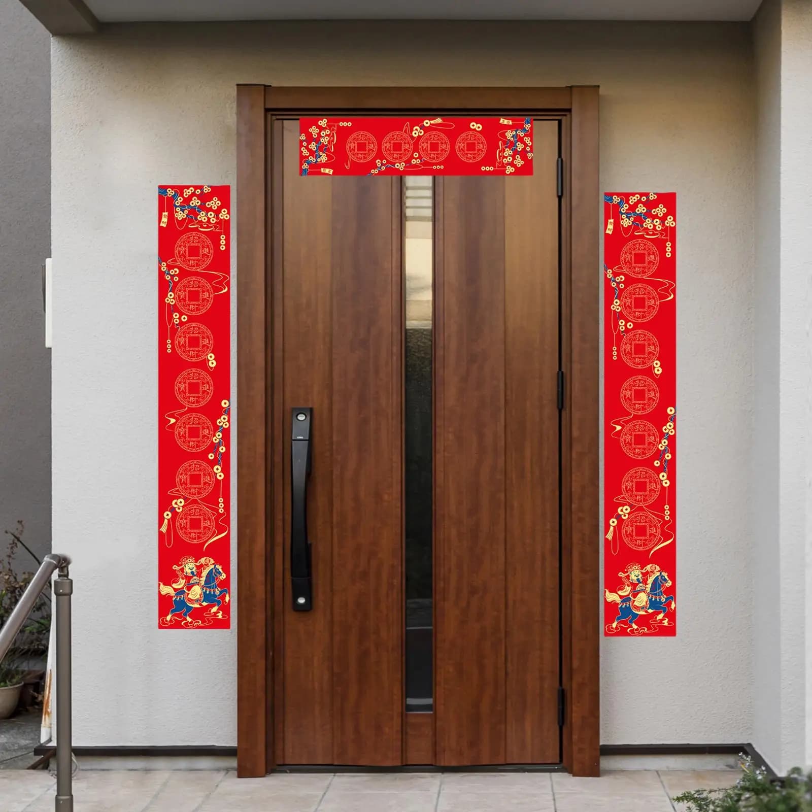 DIY Calligraphy Blank Couplets Set Red Xuan Paper Chun Lian Scrolls for 2026 New Year Home Party Decor