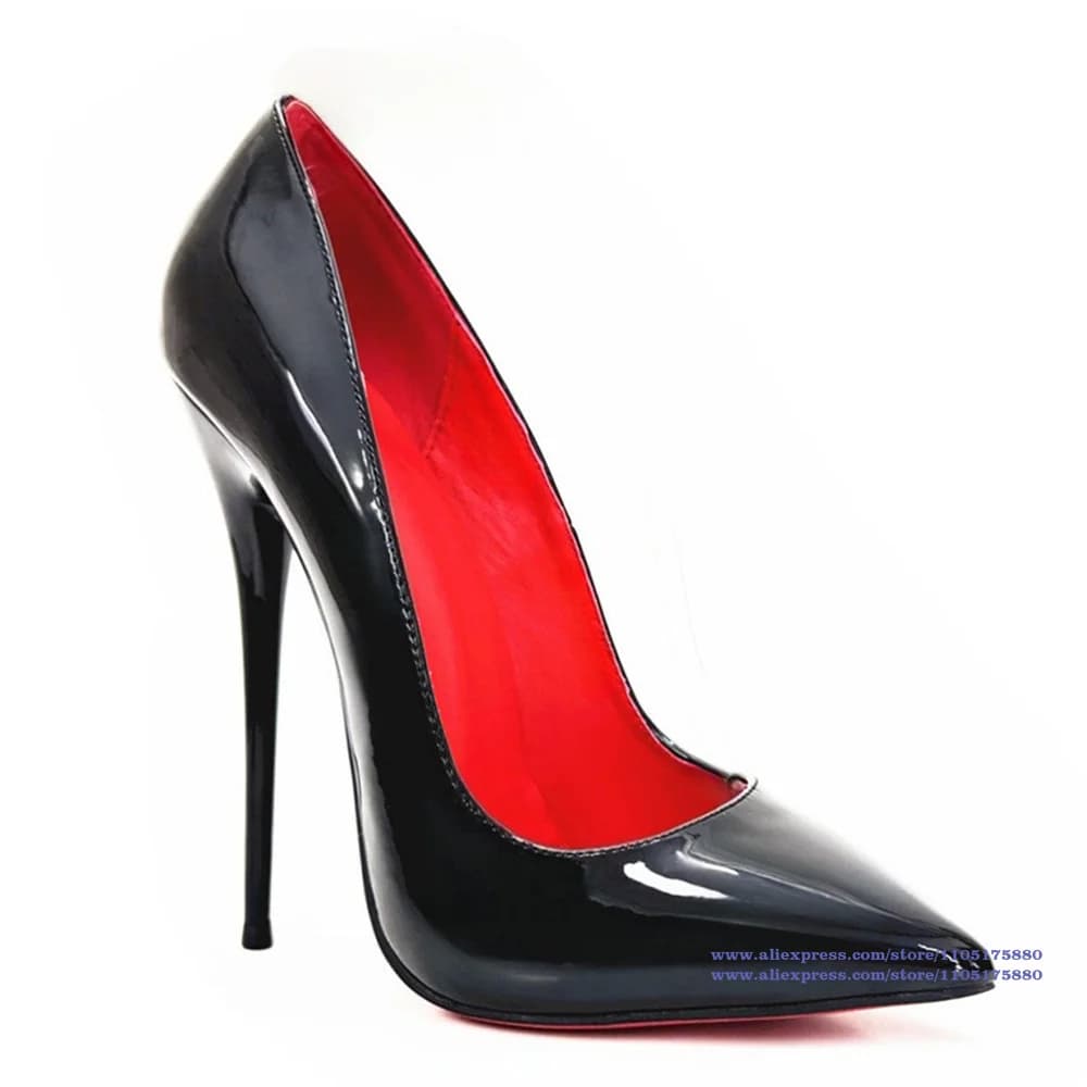 Women's Summer Sandals with Red Spilled Heel Extreme Leather Painted Toe, Elegant Feast Shoes