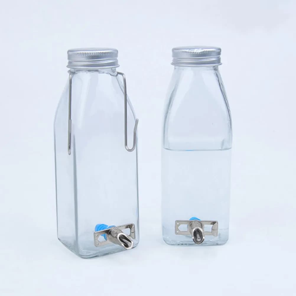 1Set Rabbit Drinking Waterer Hanging Type Anti-Leak Small Pet Glass Stainless Steel Hamster Water Bottle Hanging