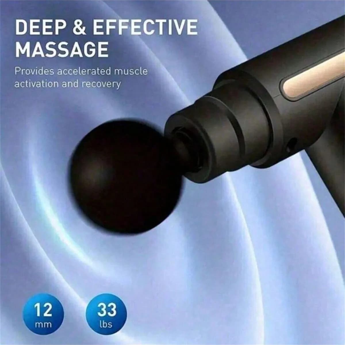 High Power Muscular Massage 2026 - Deep Massage Gun Rechargeable with 4 Heads for All Body Relief, Definitive Muscle Recovery