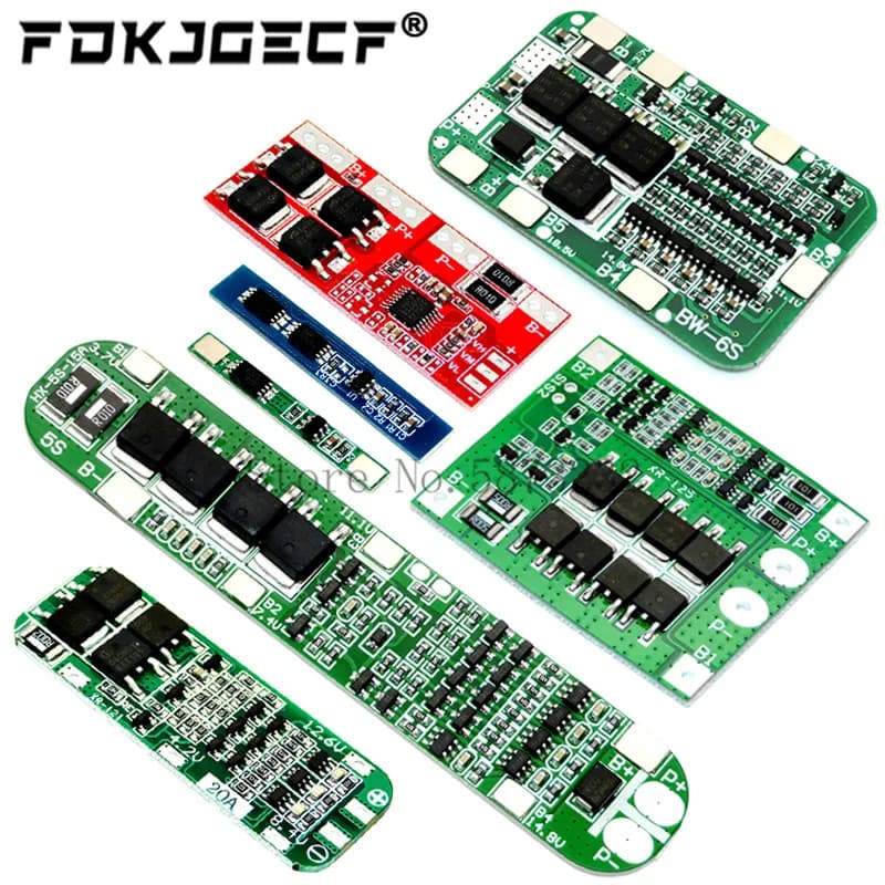 1S 2S 3S 4S 5S 6S 3A 15A 20A 30A batteria agli ioni di litio 18650 caricatore PCB BMS scheda di protezione per trapano motore Lipo modulo cellulare