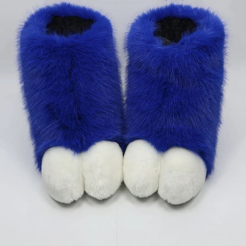 Scarpe a Forma di Zampa di Gatto, Stivali Pelosi, Calzini a Forma di Zampa di Bestia, Accessori per Cosplay Anime e Feste